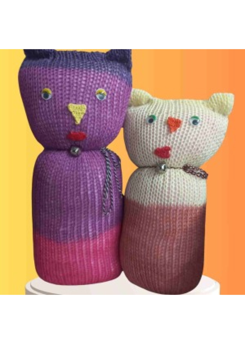 Tıkırık Örgü Yastık Uyku ve Oyun Arkadaşı Pembeş&Minik - 35 cm-45 cm