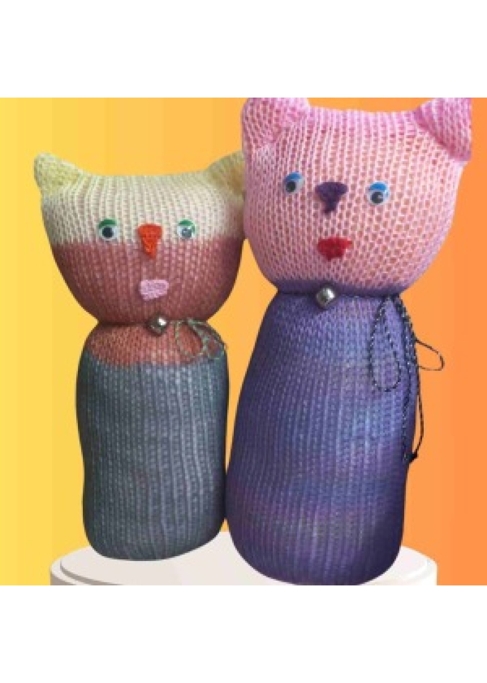 Tıkırık Örgü Yastık Uyku ve Oyun Arkadaşı Gümüş&ZıpZıp - 35 cm-45 cm