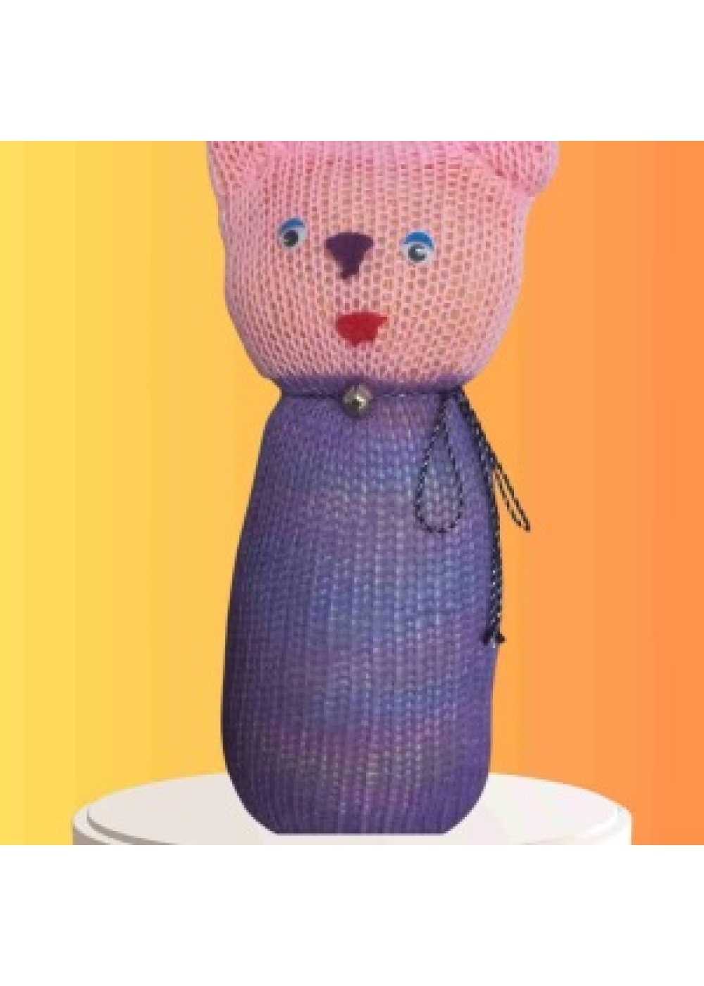 Tıkırık Örgü Yastık Uyku ve Oyun Arkadaşı ZıpZıp - 35 cm