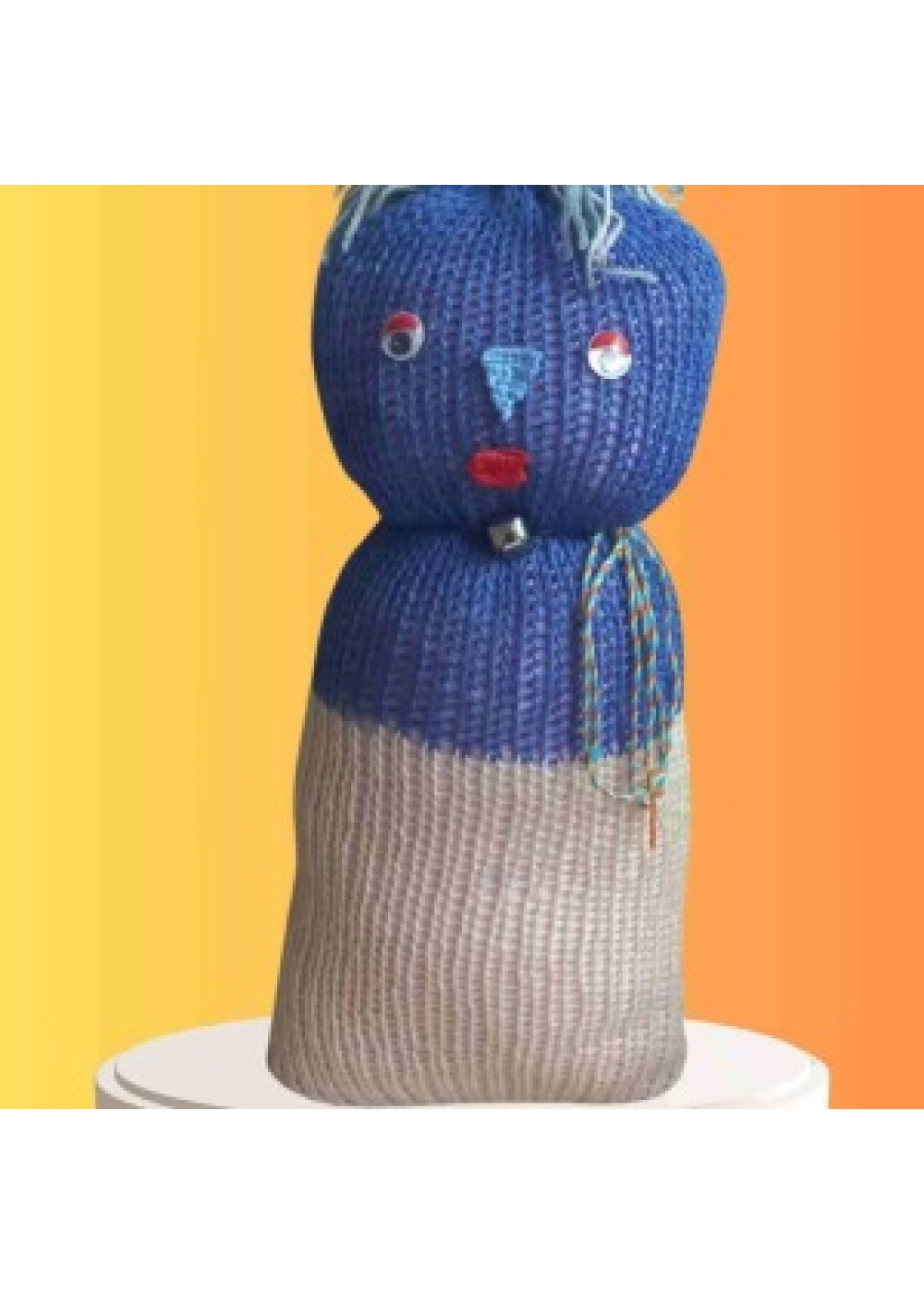 Tıkırık Örgü Yastık Uyku ve Oyun Arkadaşı Poncik - 35 cm