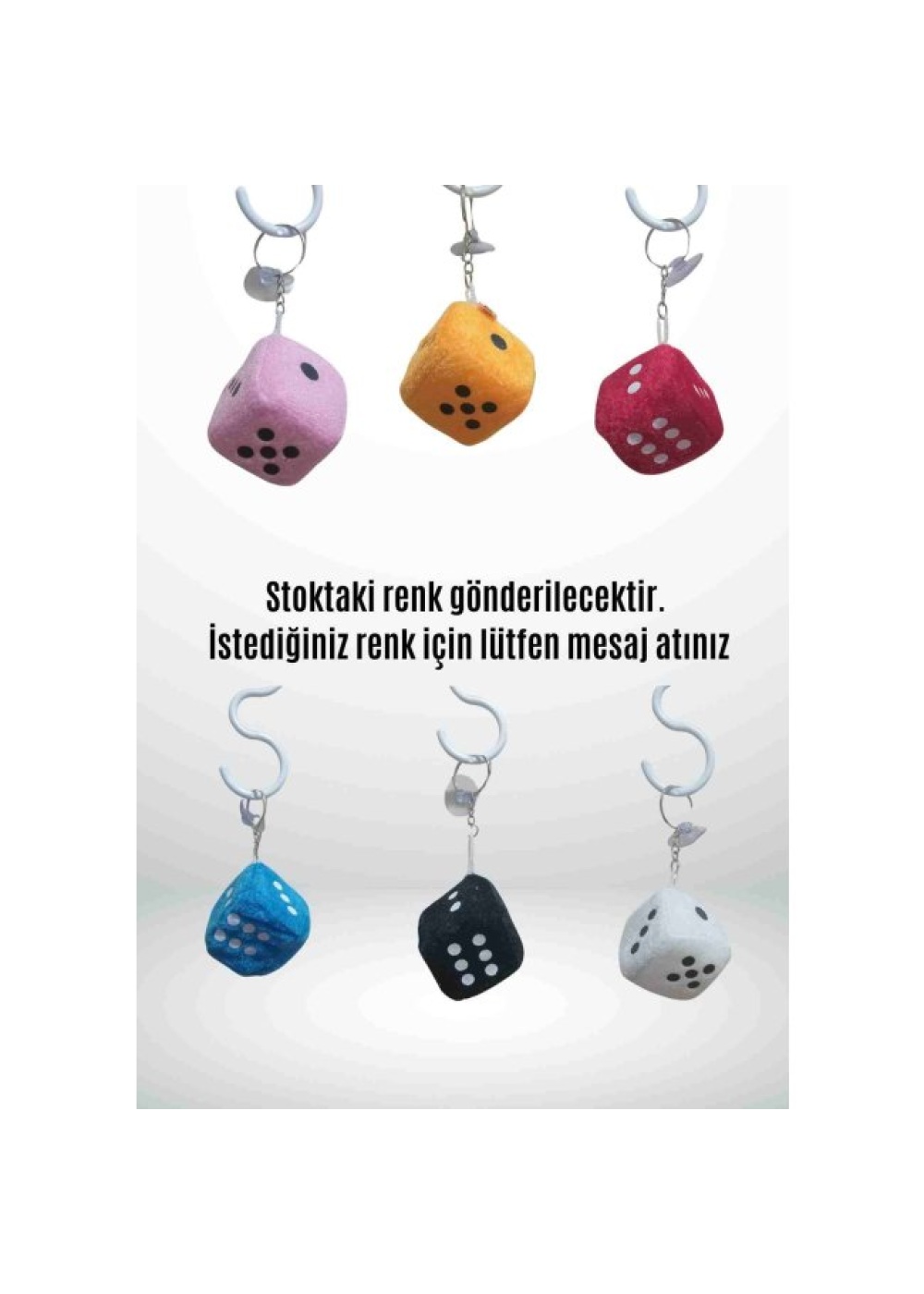 Anahtarlık Şanslı Zar – Renkli ve Eğlenceli Tasarım