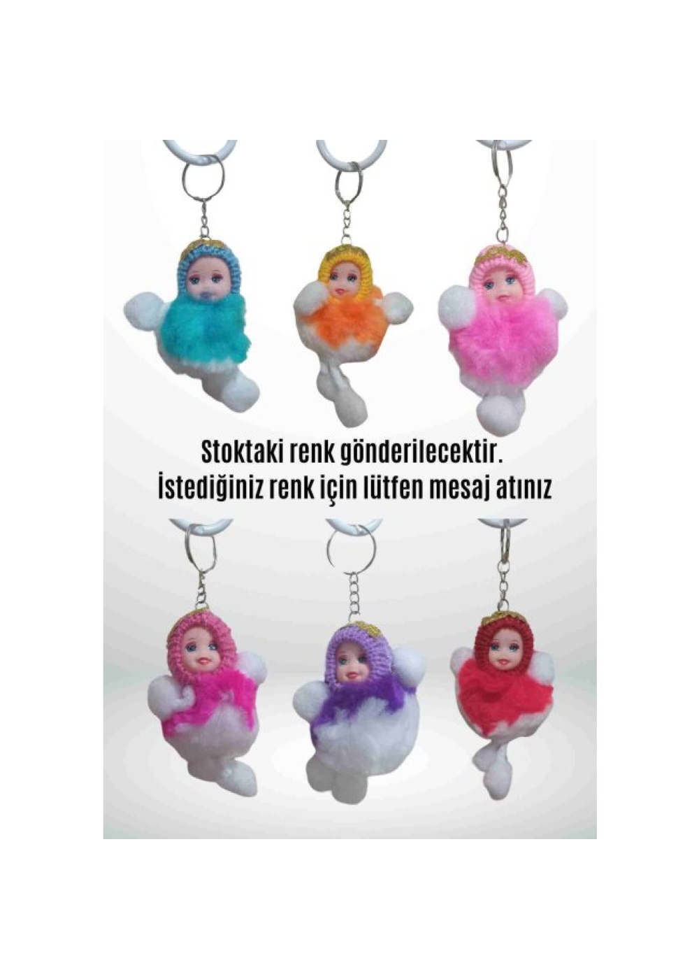 Anahtarlık Bebek Modeli Peluş - Şirin Tasarım