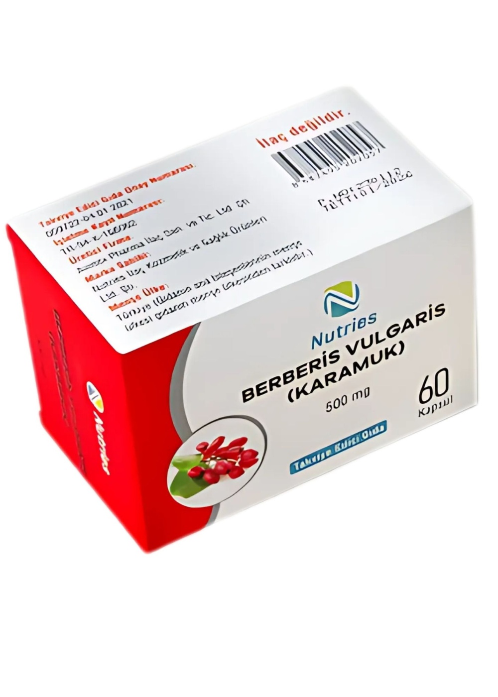 Berberis Vulgaris (Karamuk) 500 mg 60 Kapsül