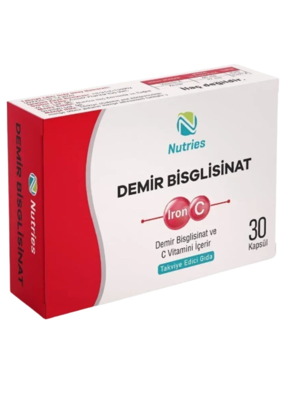 Demir Bisglisinat 30 Kapsül