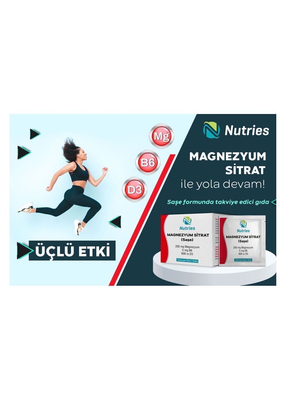 Magnezyum Sitrat Saşe – 3’lü Ekonomik Set