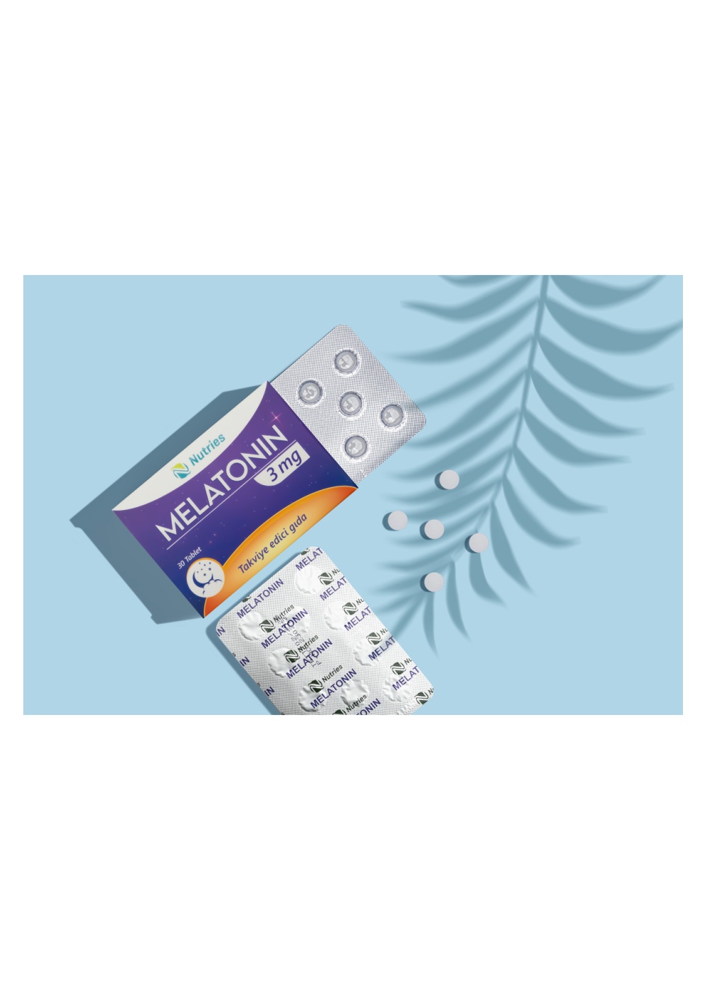 Melatonin Uyku Destek Tableti 3 mg 30’lu – 3’lü Ekonomik Set