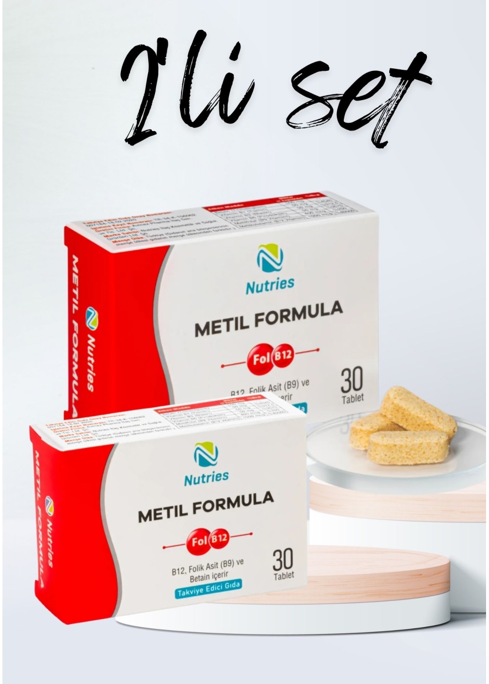 Metilformula Aktif B Vitamini Kompleksi 30 Tablet – 2’li Avantaj Paketi