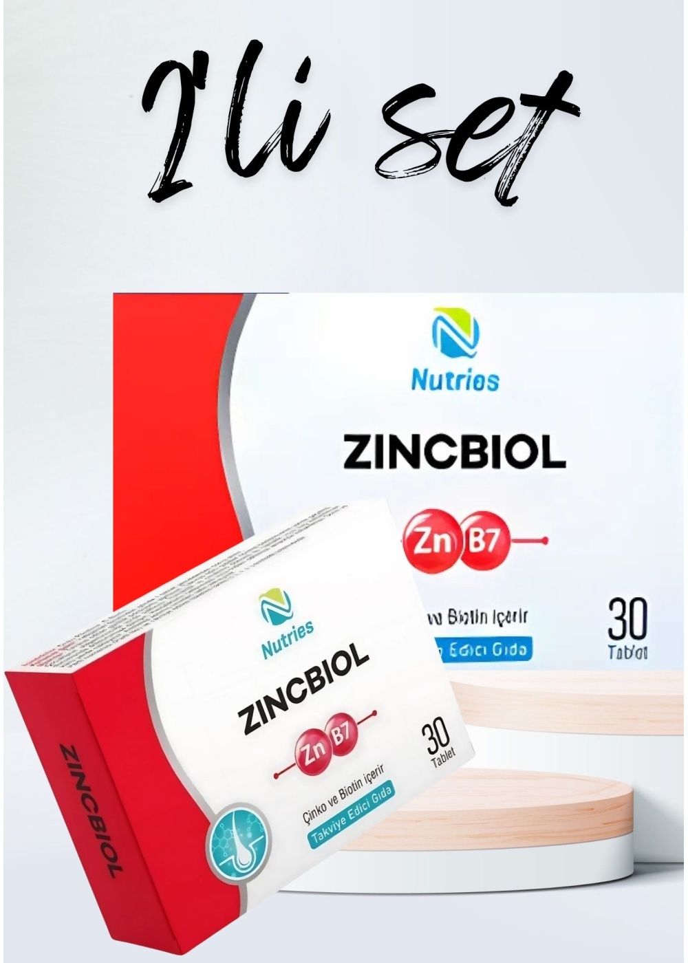 Zincbiol Çinko Takviyesi 30 Tablet – 2’li Avantaj Paketi
