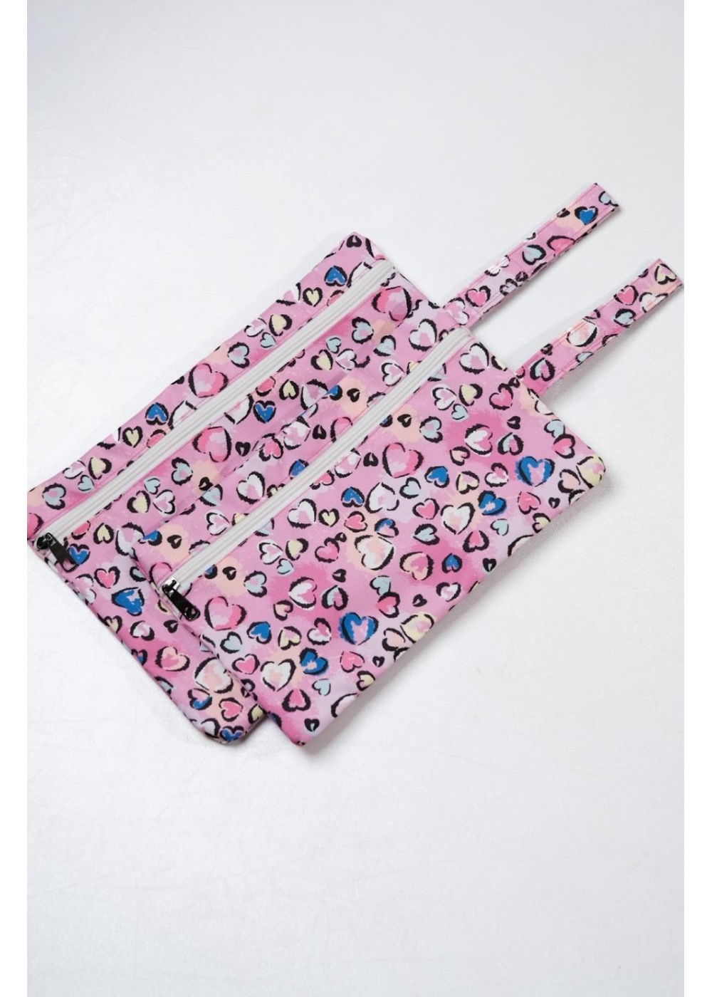 Islak/Kuru Kirli Temiz Kıyafet, Mayo, Bebek Çamaşır Çantası - Sıvı Geçirmez Kalpli