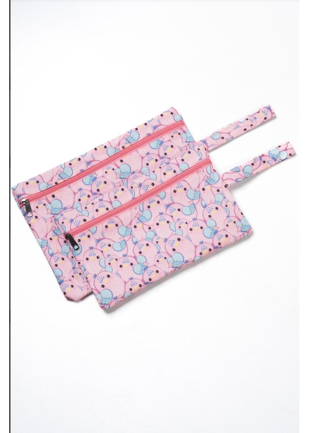 Islak/Kuru Kirli Temiz Kıyafet, Mayo, Bebek Çamaşır Çantası - Sıvı Geçirmez Pembe