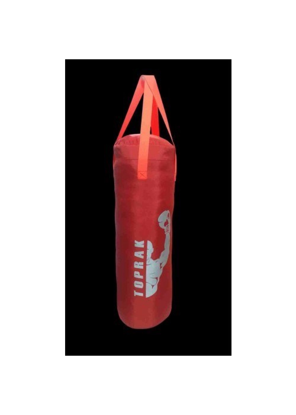 Boks Torbası Eldiven Ve Karabina Hediyeli İçi Dolu 50x20 cm Kırmızı