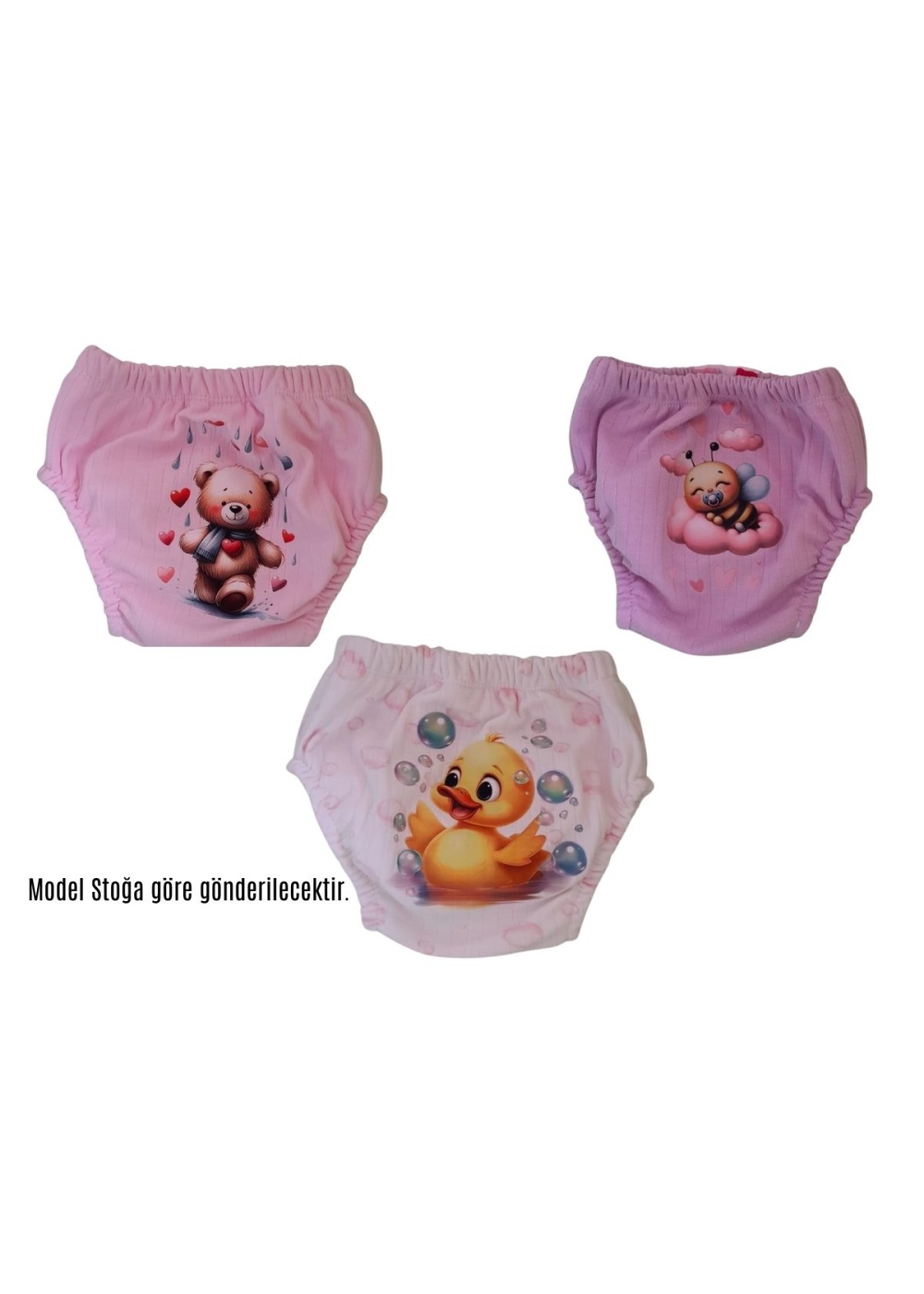 Alıştırma Külodu Suprem Kumaş 3 Adet Pembe (Model Stok Durumuna Göre Gönderilir)