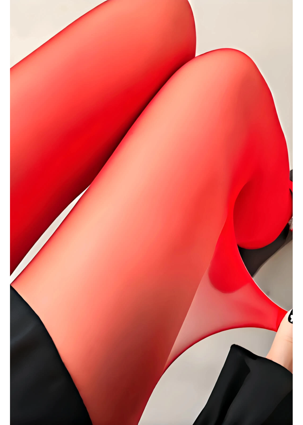 Kırmızı Külotlu Çorap 20 Den