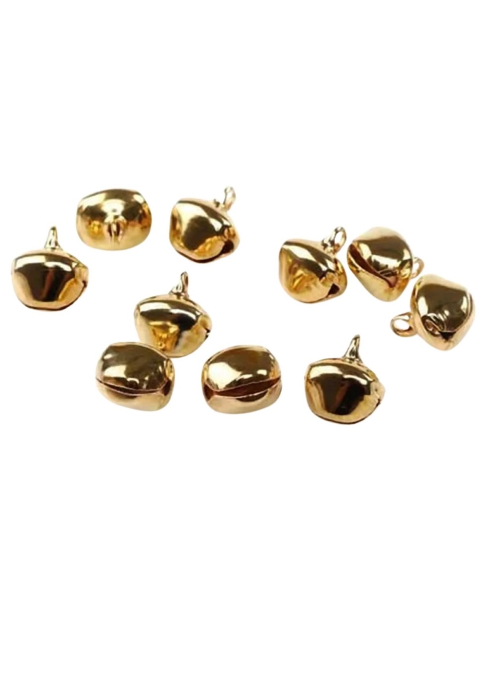 Amigurimi Mini Çan Altın Renk Çan 5li