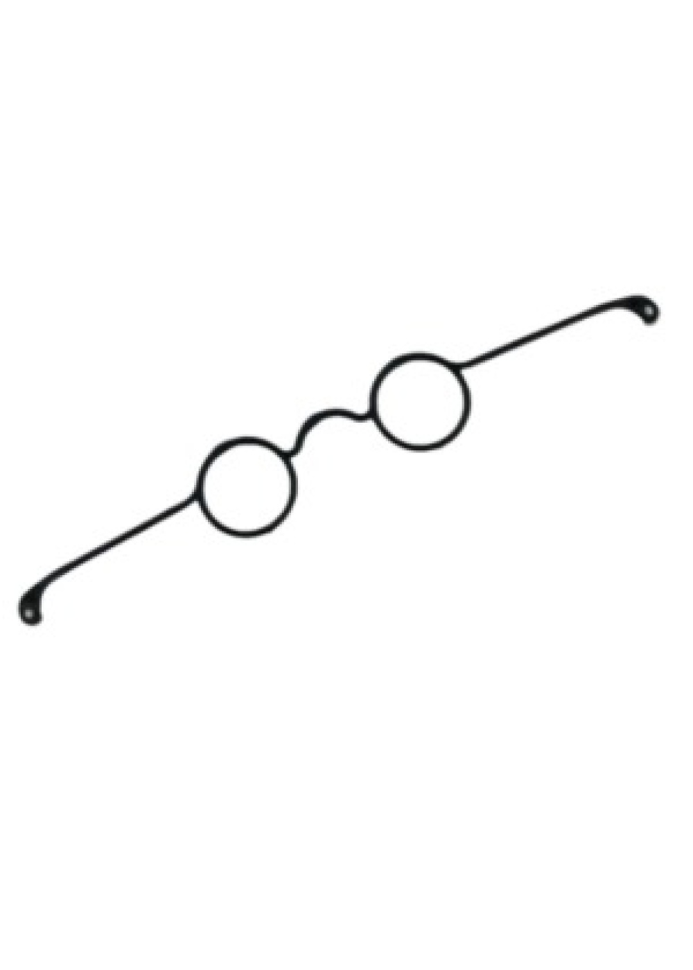 Amigurumi Gözlük 5 Adet Siyah