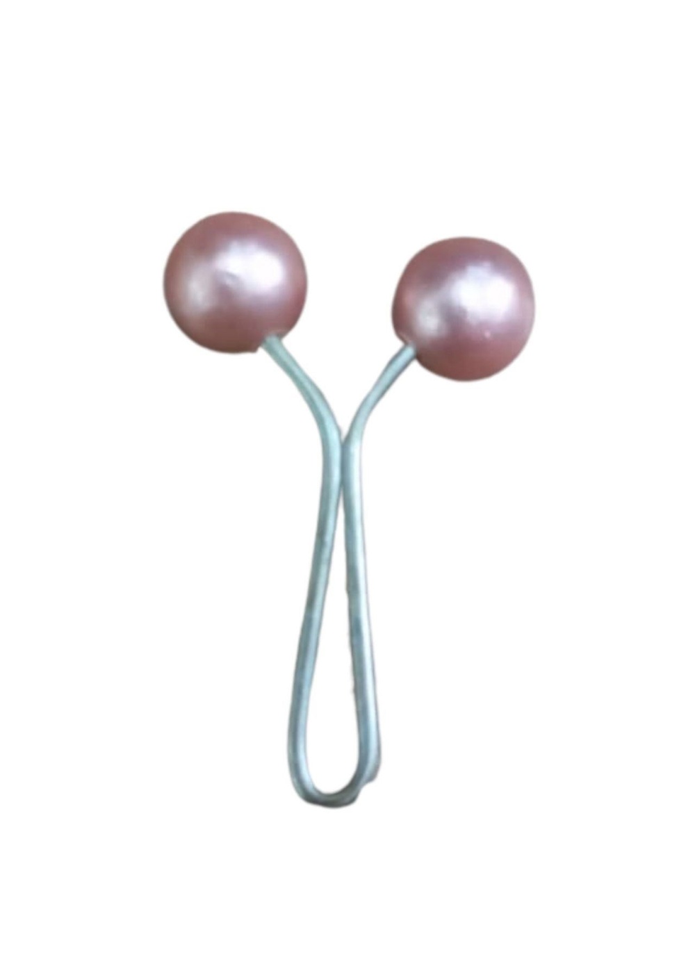 Eşarp Klipsi Top Model Düz Pudra 1 Adet