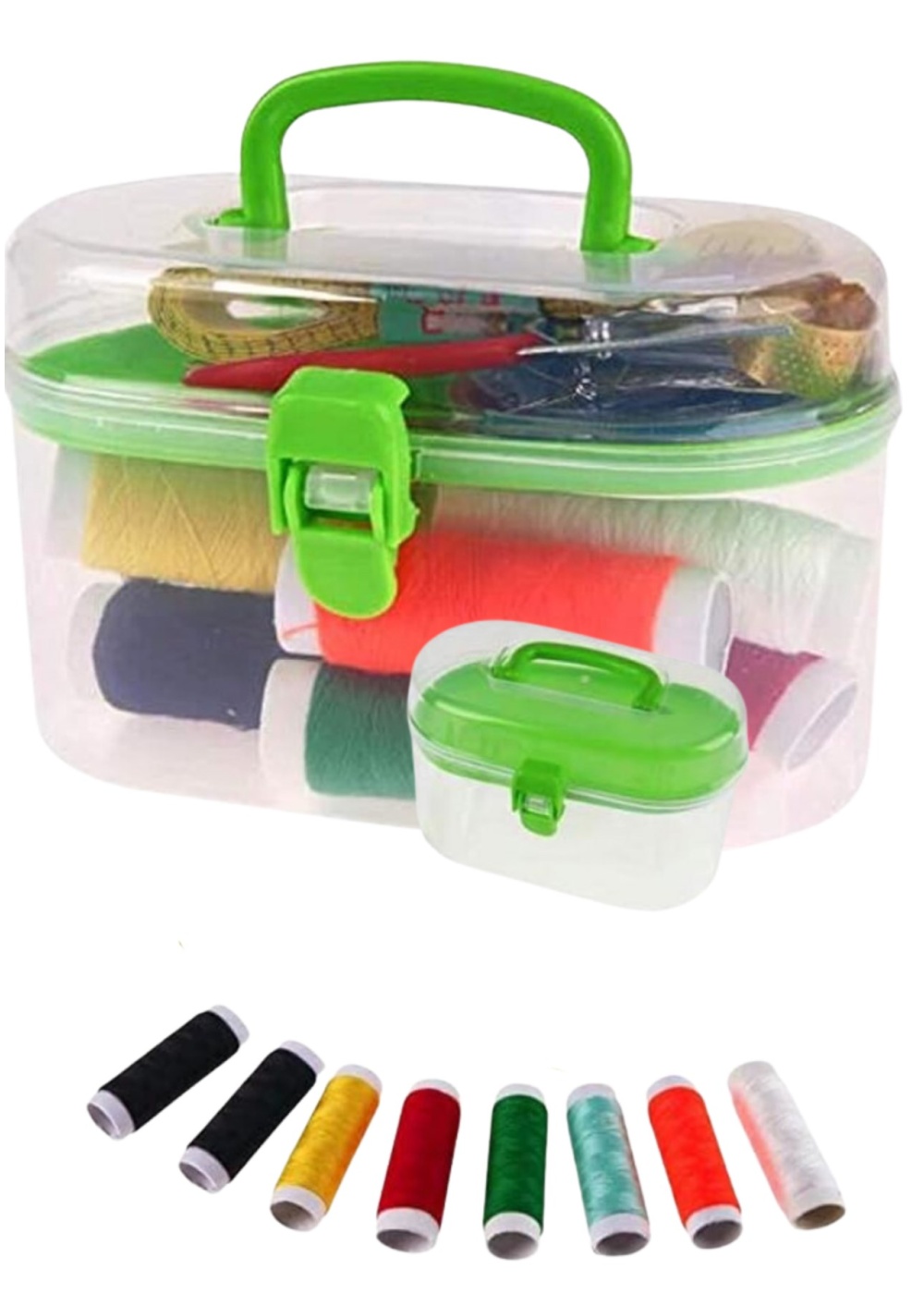 İplik Set Oval Plastik Dikiş Seti