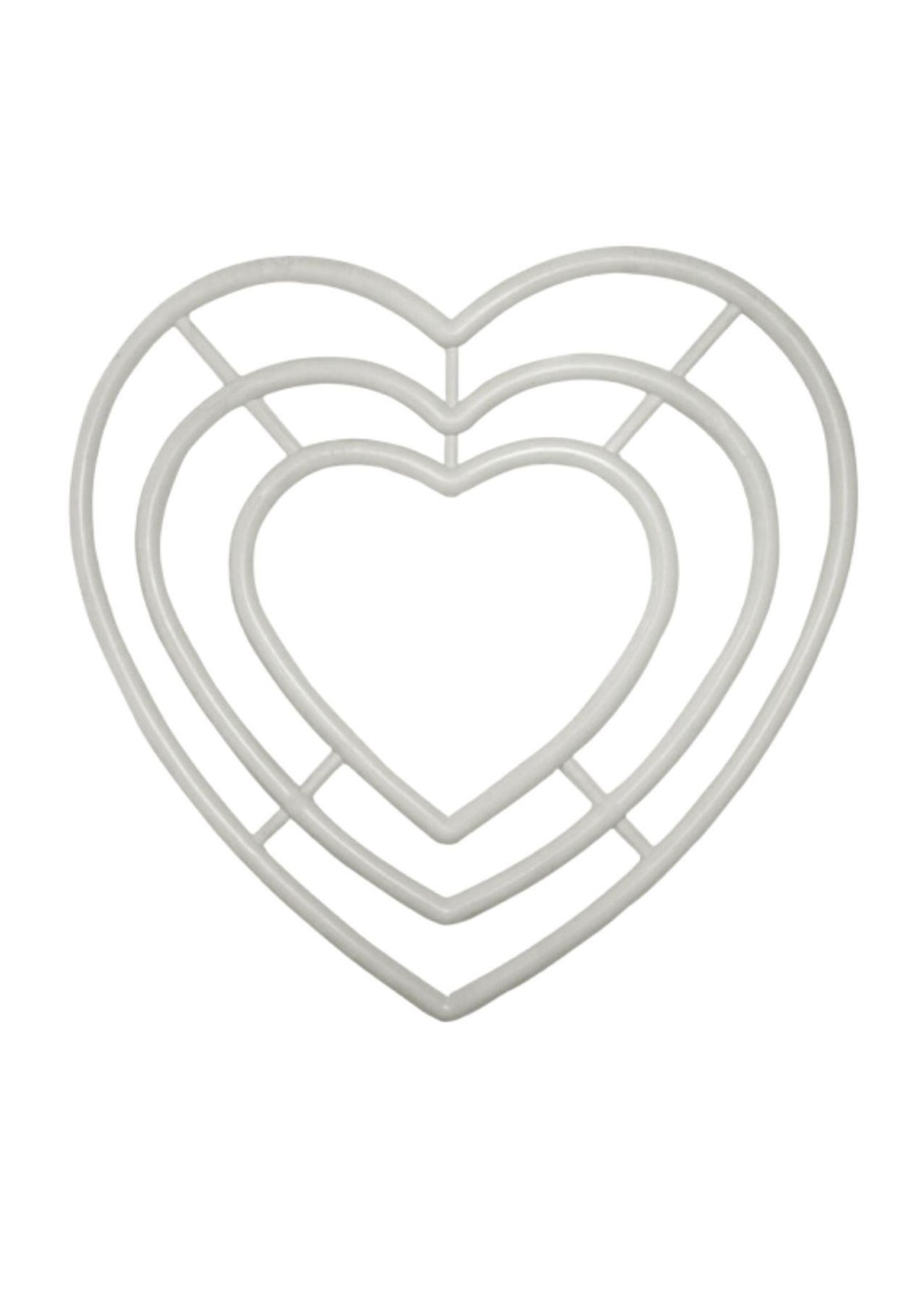 Kalp Makrome Halkası 3lü 20 cm