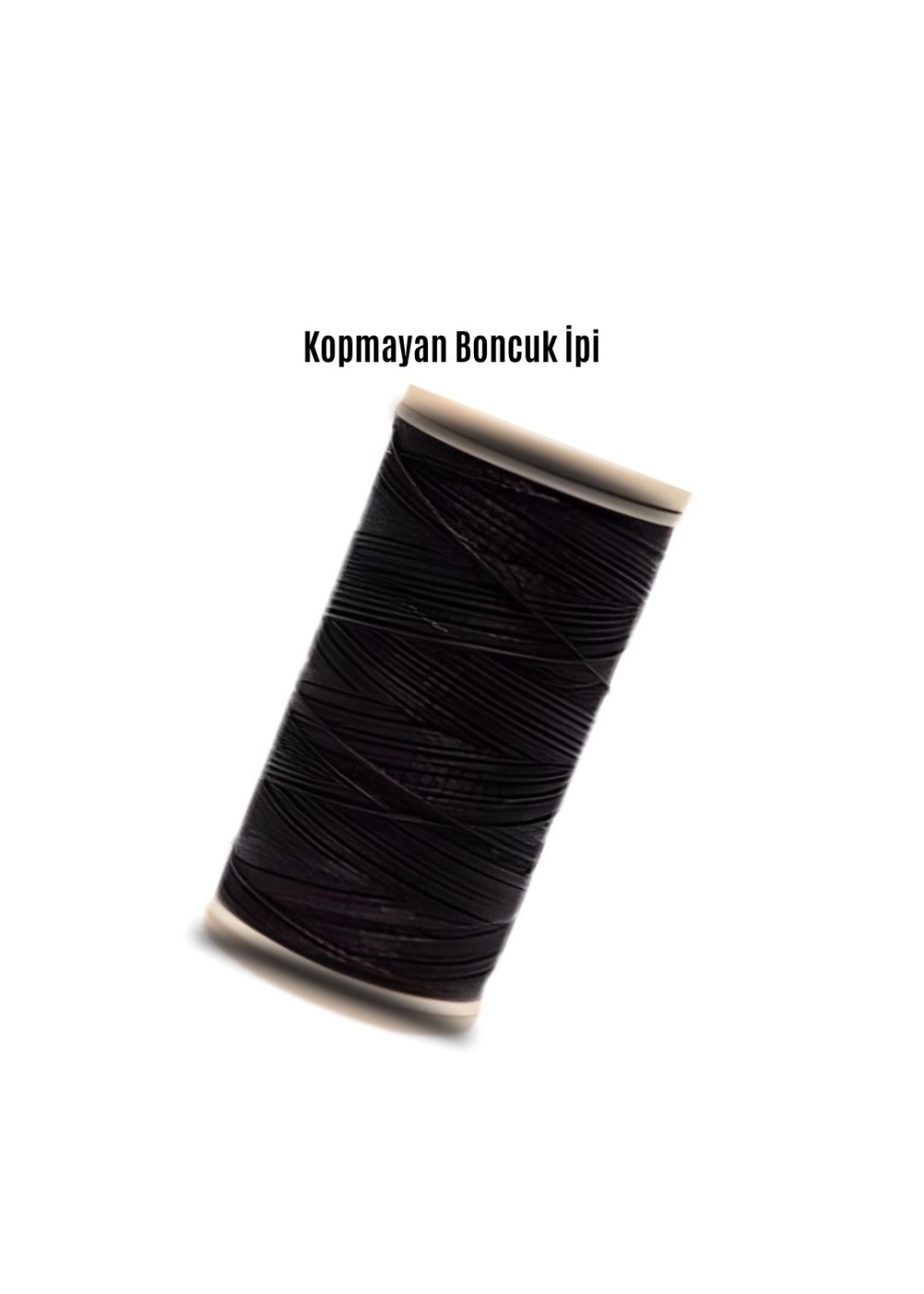 Kopmayan Boncuk İpi 100 metre Siyah 2 adet