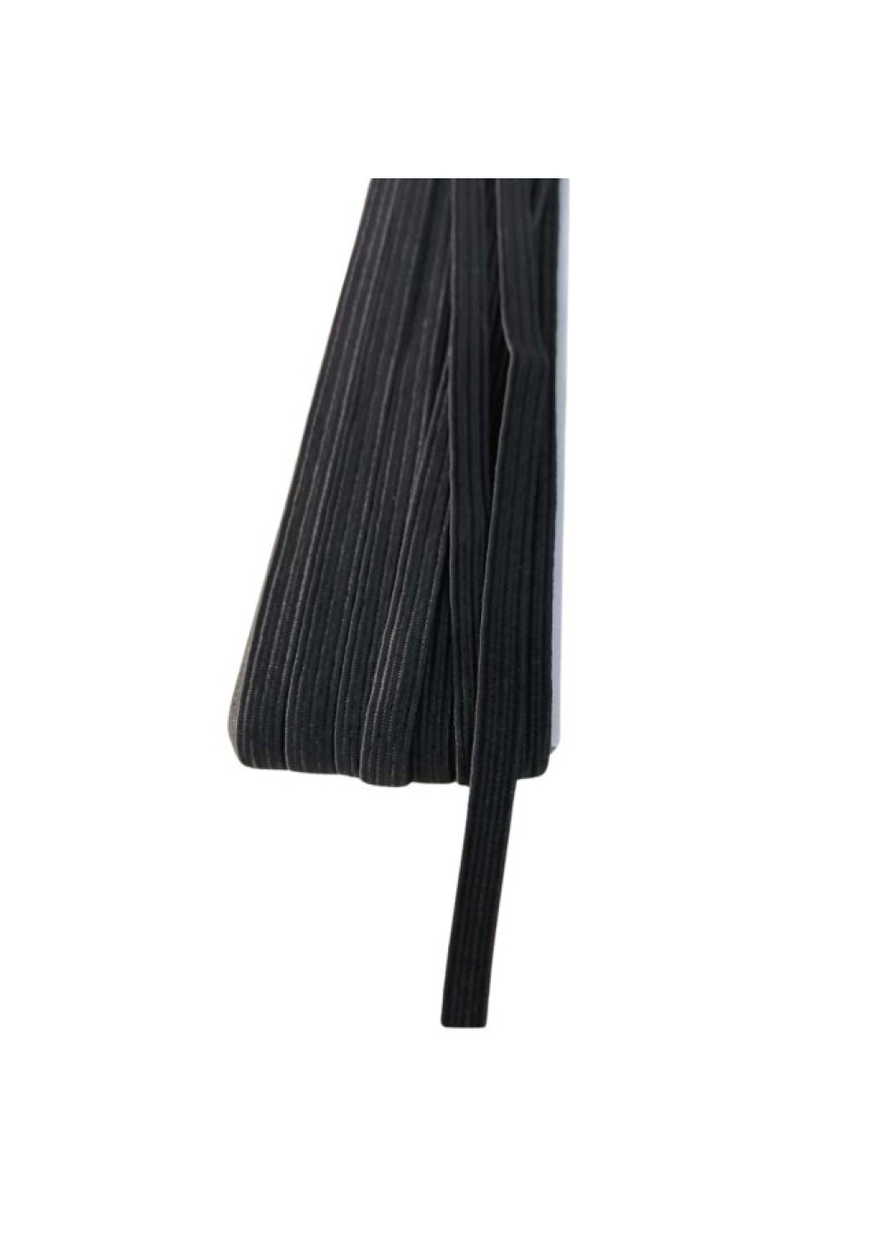 Lastik En 2,5 cm 10 Metre Siyah