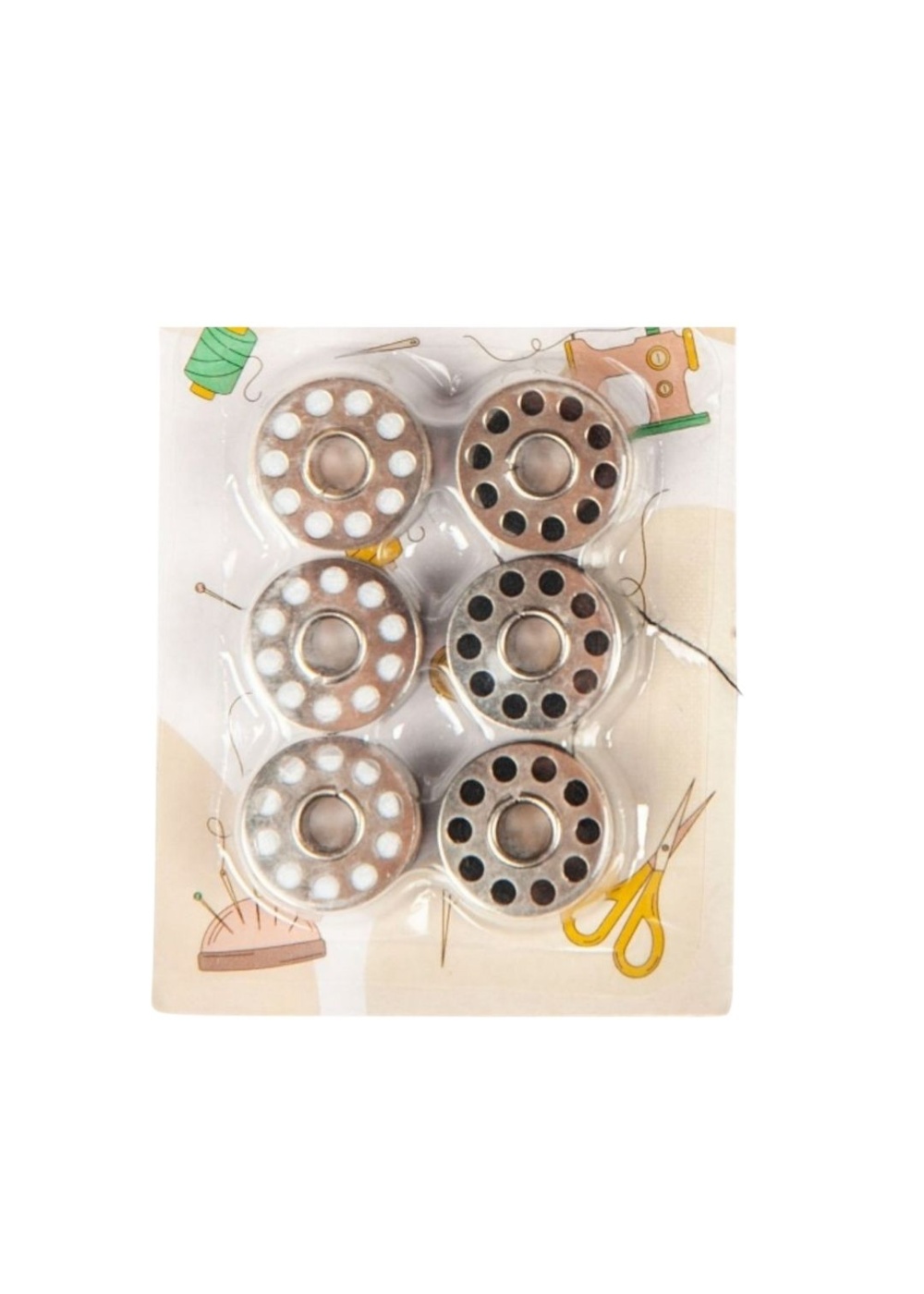 Masura İpli 6lı Metal Siyah-Beyaz