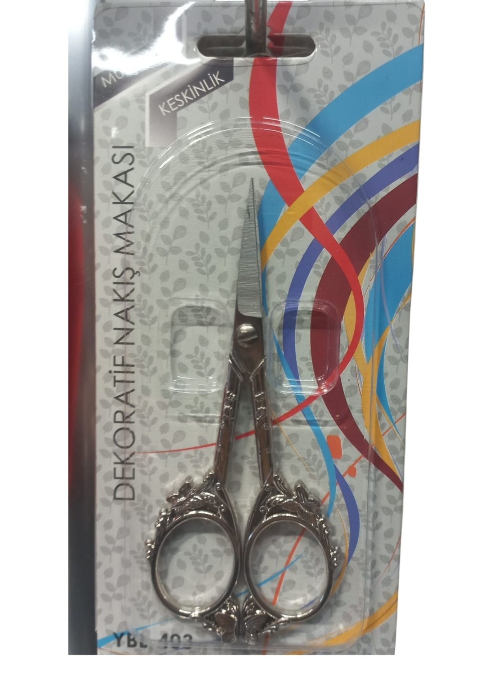 Nakış Makası Dekoratif Gümüş YBL-403 Model 12