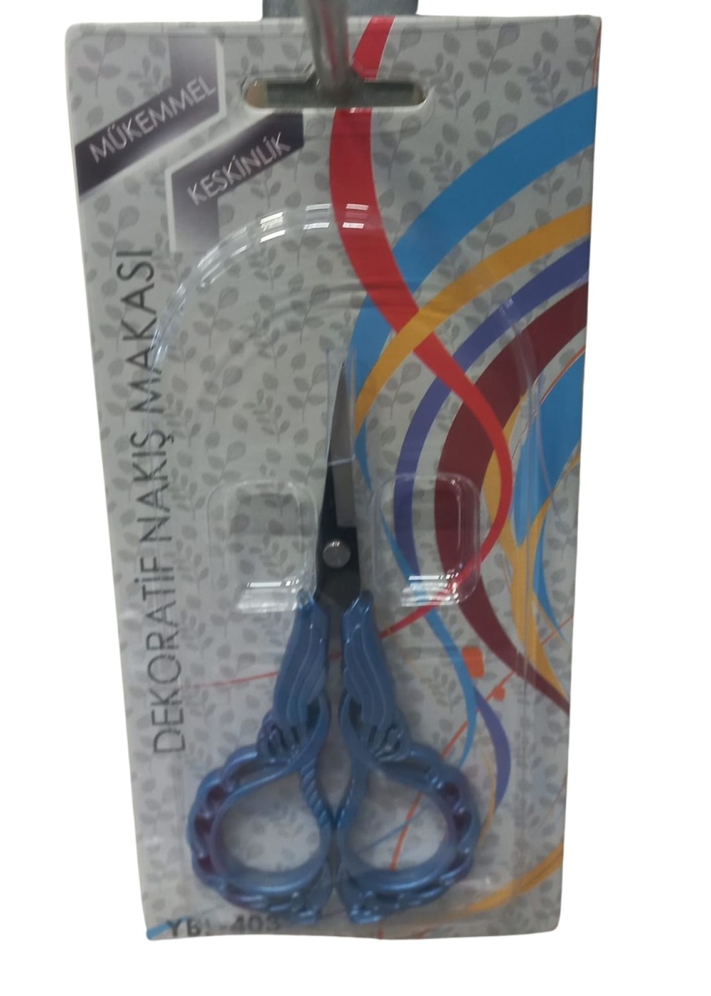 Nakış Makası Dekoratif Mavi YBL-403 Model 16