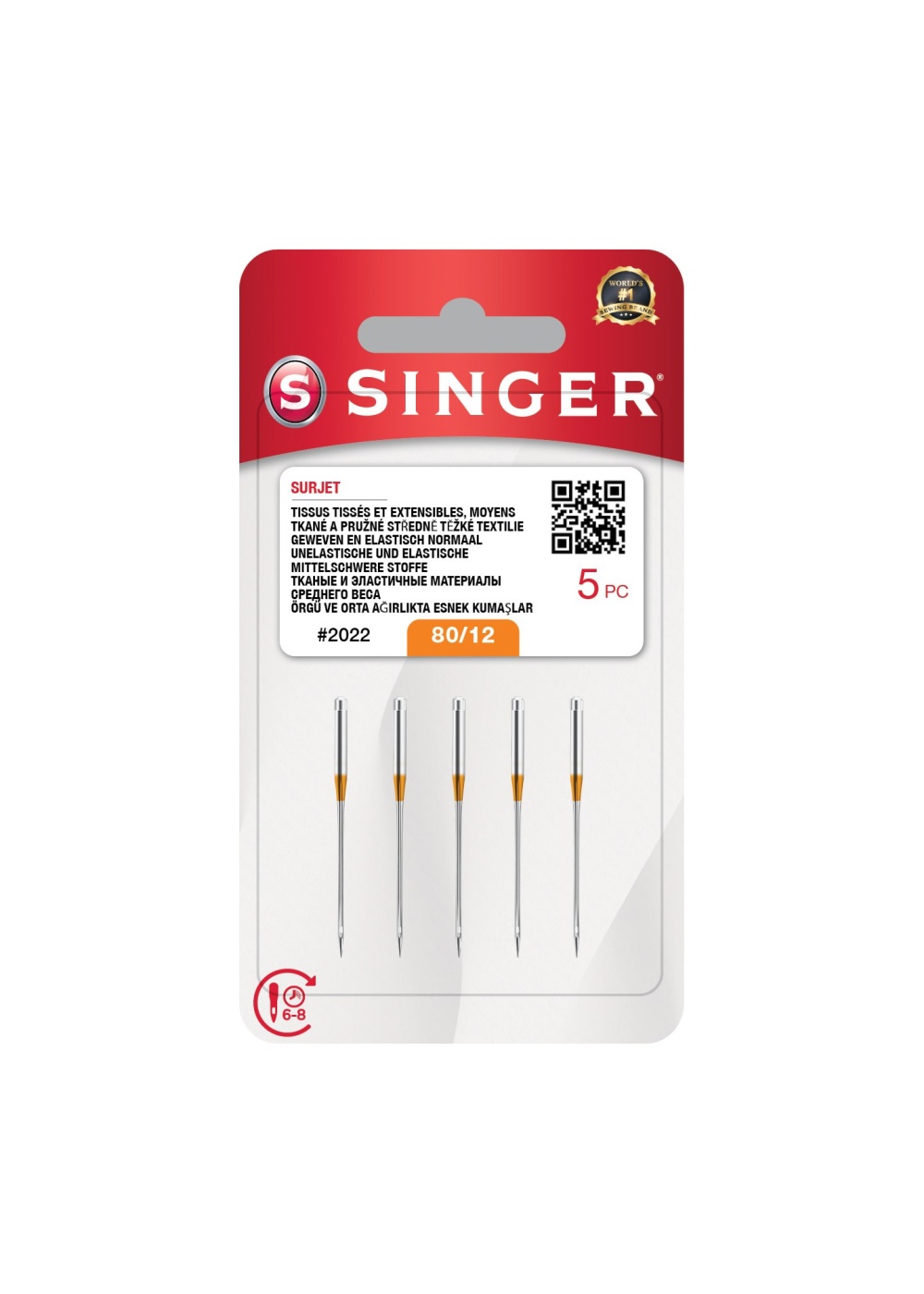 Overlok İğnesi 12 Numara (5Li Blıster)