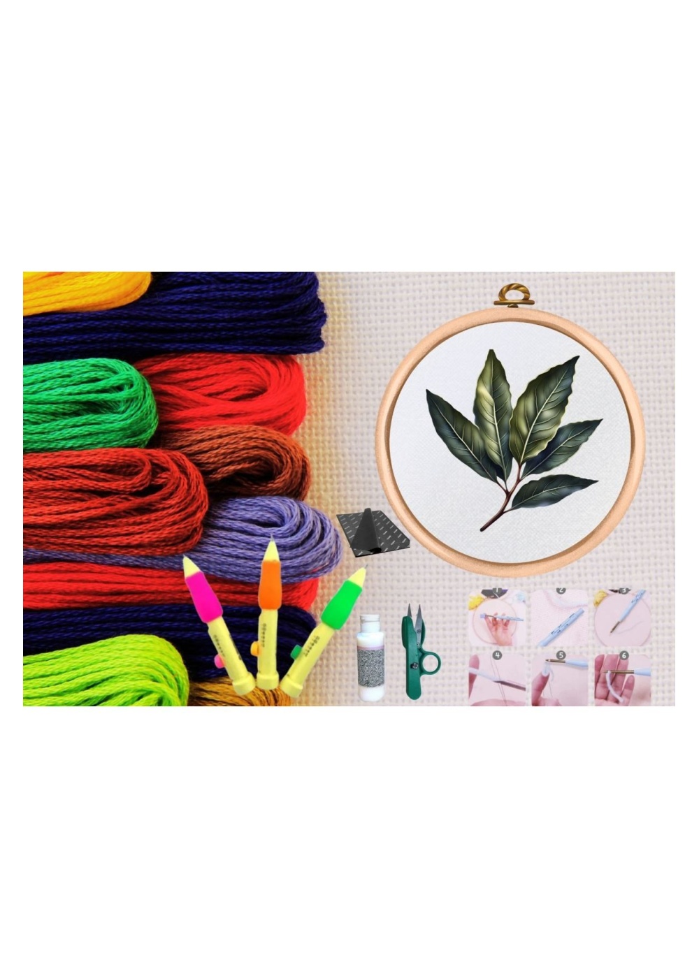 Punch Seti Nakış Seti Kasnaklı Kendin Yap Seti Seri 119