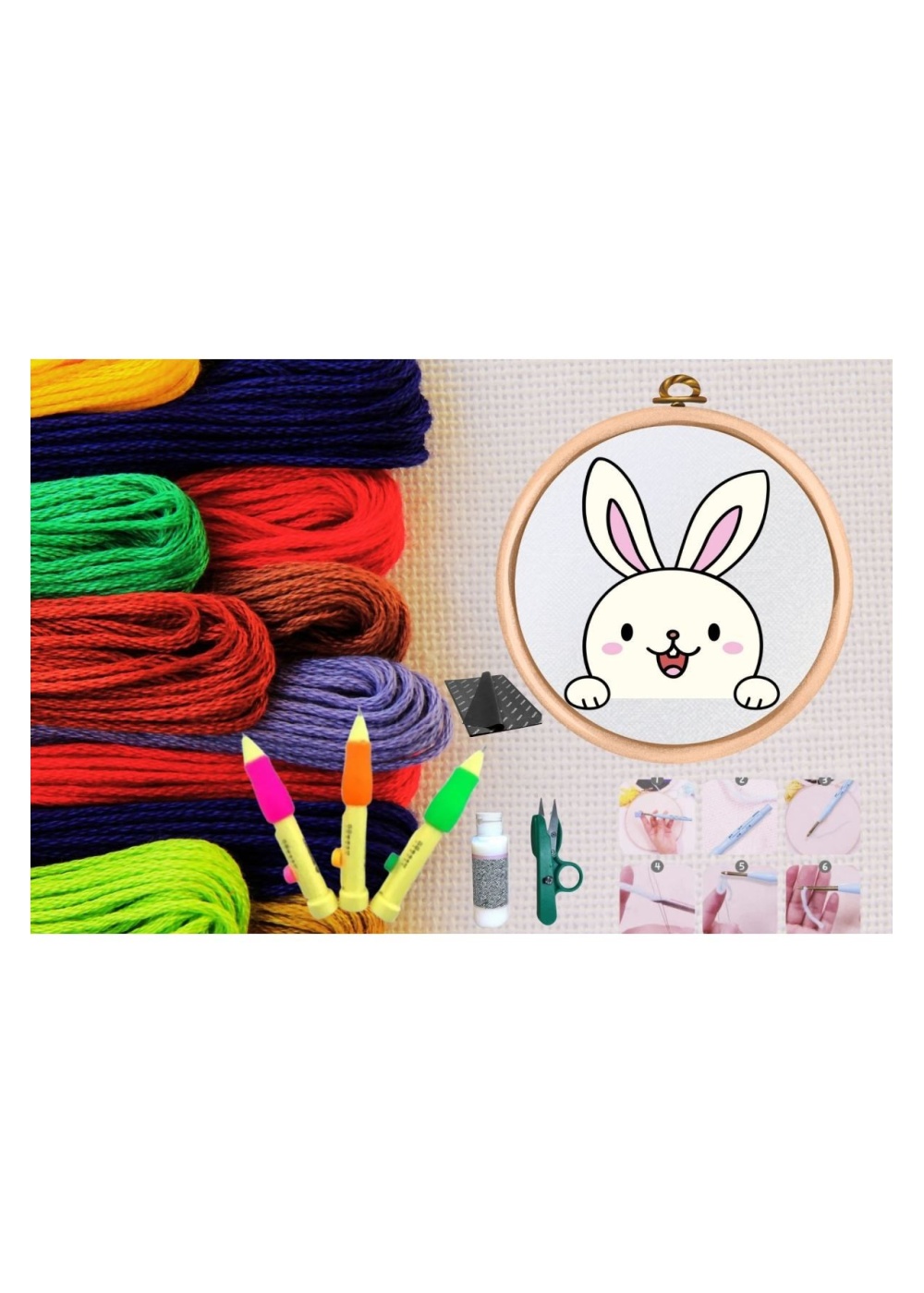 Punch Seti Nakış Seti Kasnaklı Kendin Yap Seti Seri 126