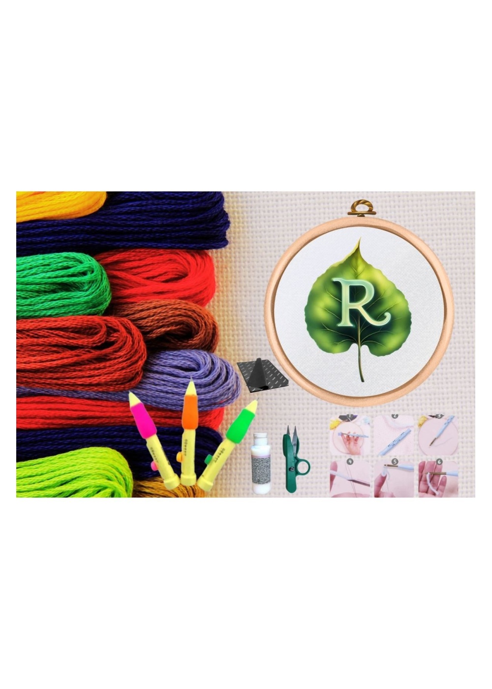 Punch Seti Nakış Seti Kasnaklı Kendin Yap Seti Seri 87