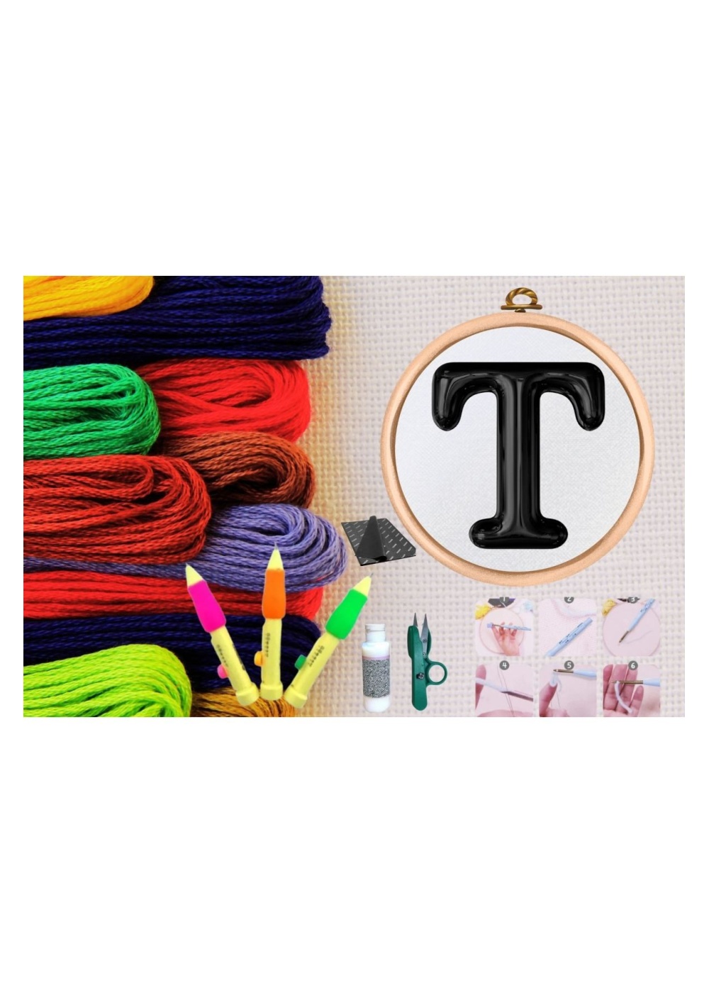 Punch Seti Nakış Seti Kasnaklı Kendin Yap Seti Seri 90