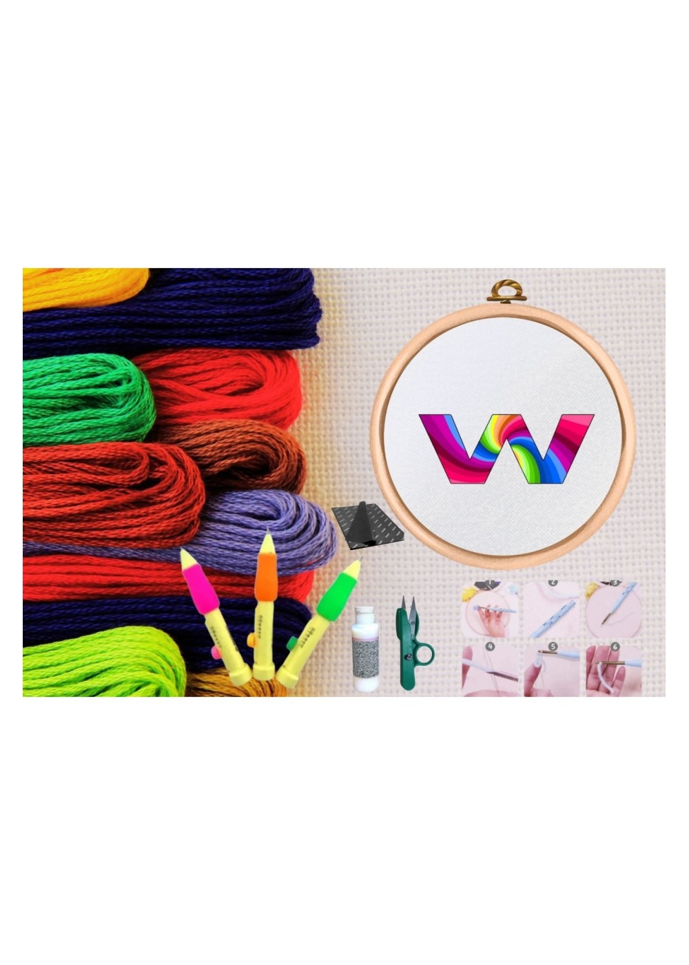 Punch Seti Nakış Seti Kasnaklı Kendin Yap Seti Seri 98