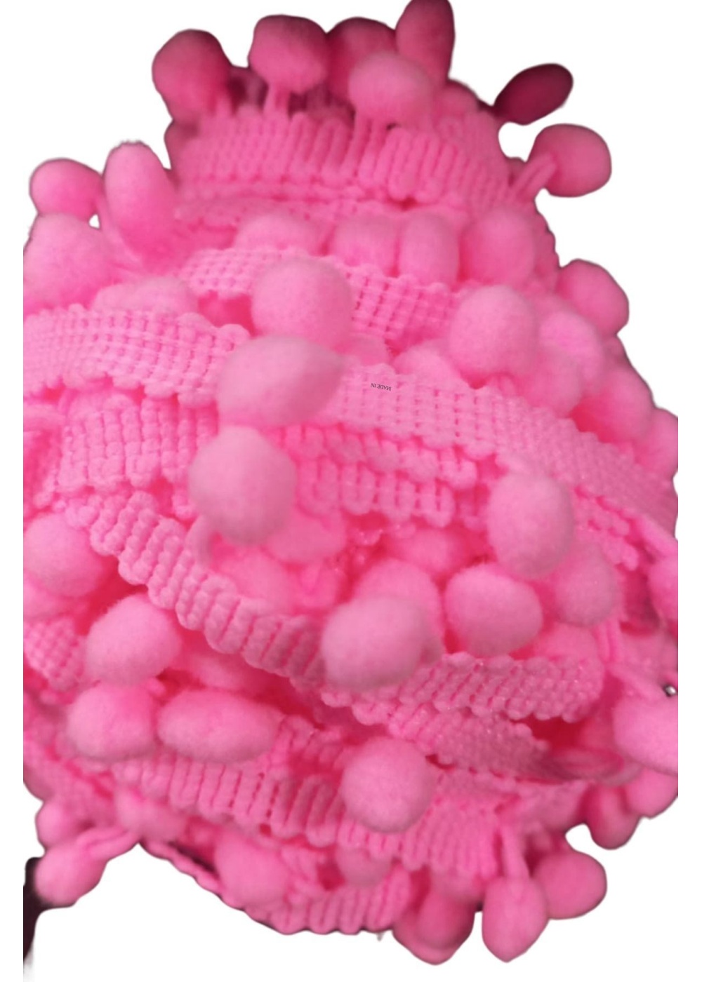 Sıralı Ponpon 1 Metre Pembe