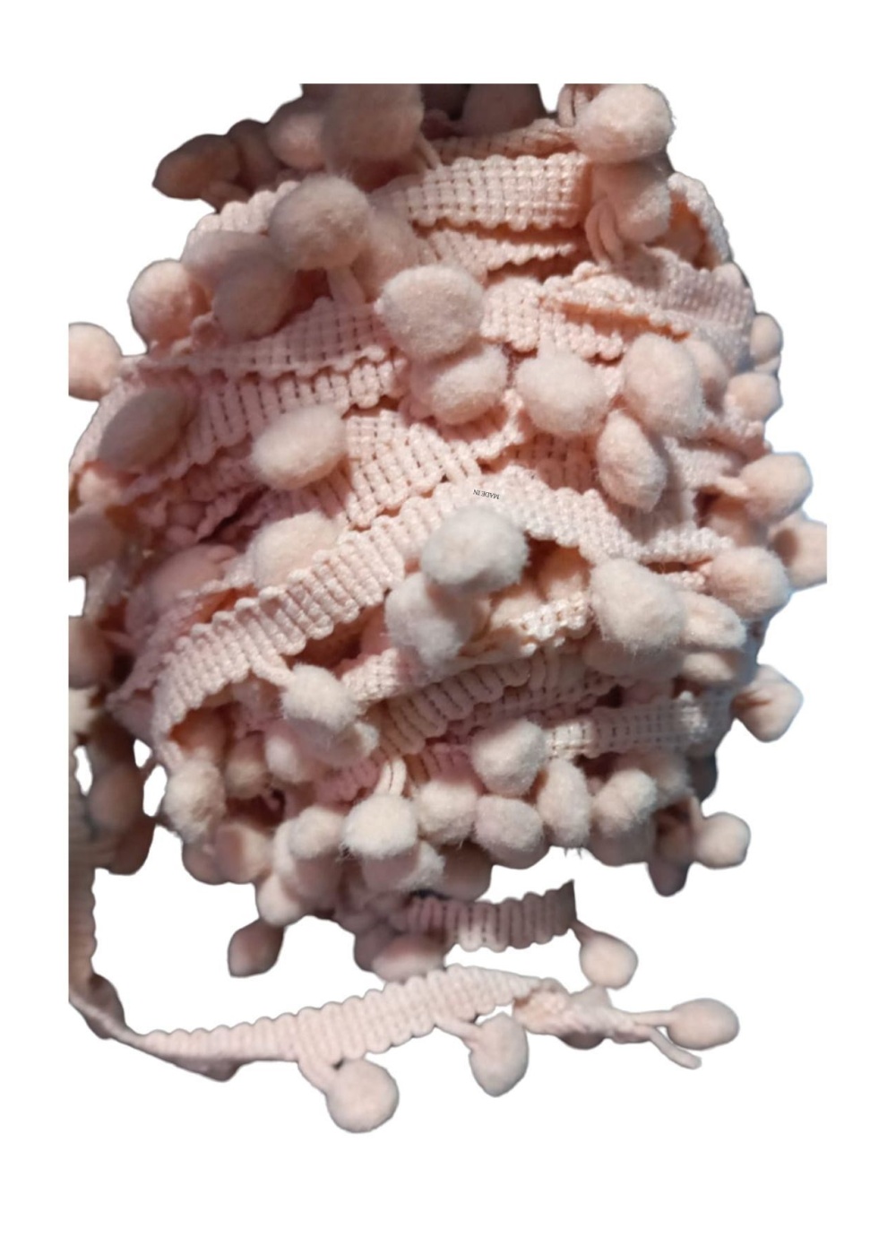 Sıralı Ponpon 1 Metre Somon