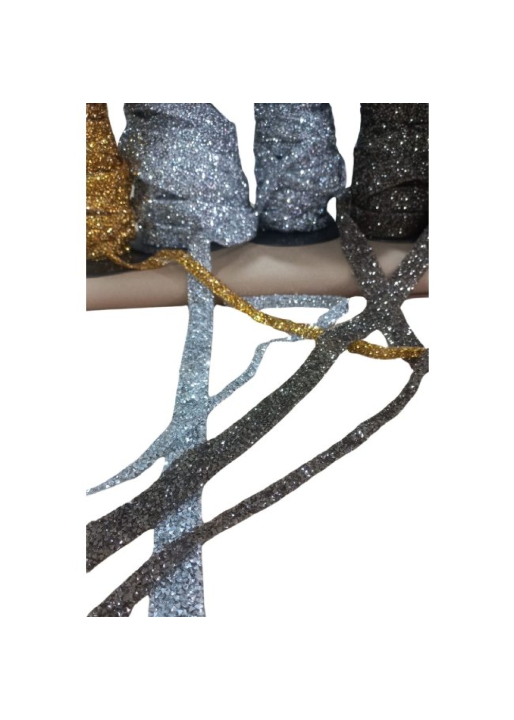 Silikonlu Yapıştırma Taş 1 cm Gold 1 Metre