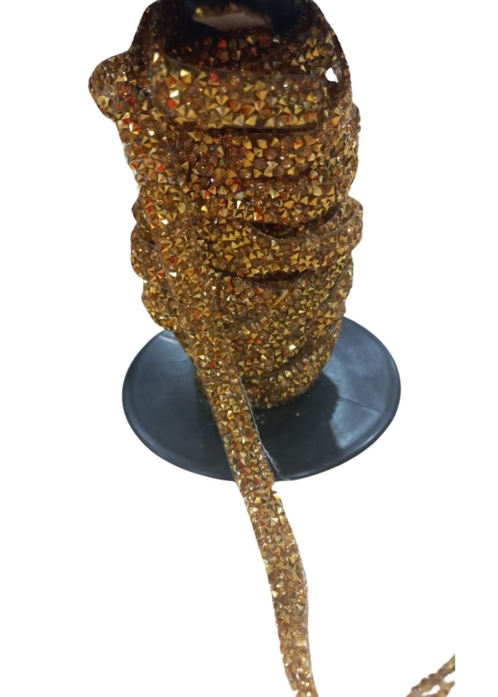 Silikonlu Yapıştırma Taş 1 cm Gold 5 Metre