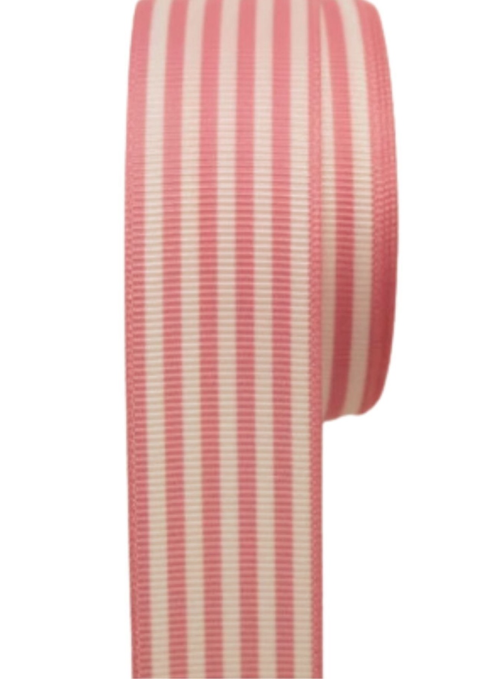 Tafta Çizgi Desen Kurdele 25 mm Pudra 1 Metre