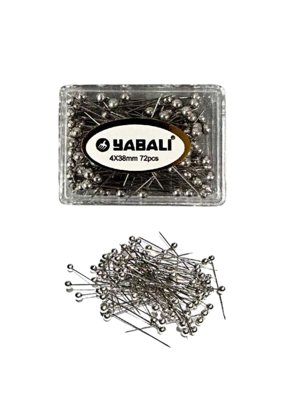 Toplu İğne Gümüş 72li 4x38 mm
