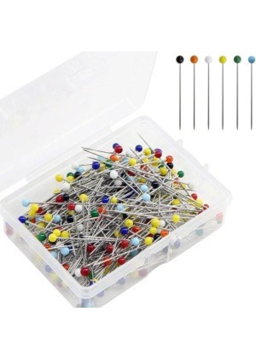 Toplu İğne Renkli Başlı 200 Adet