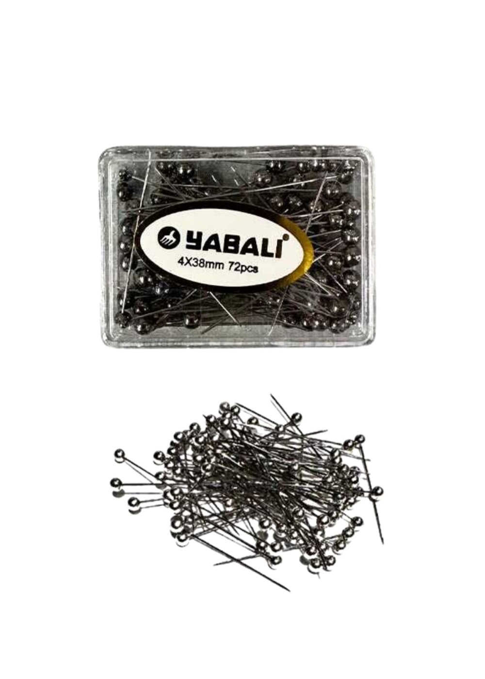 Toplu İğne Siyah 72li 4x38 mm
