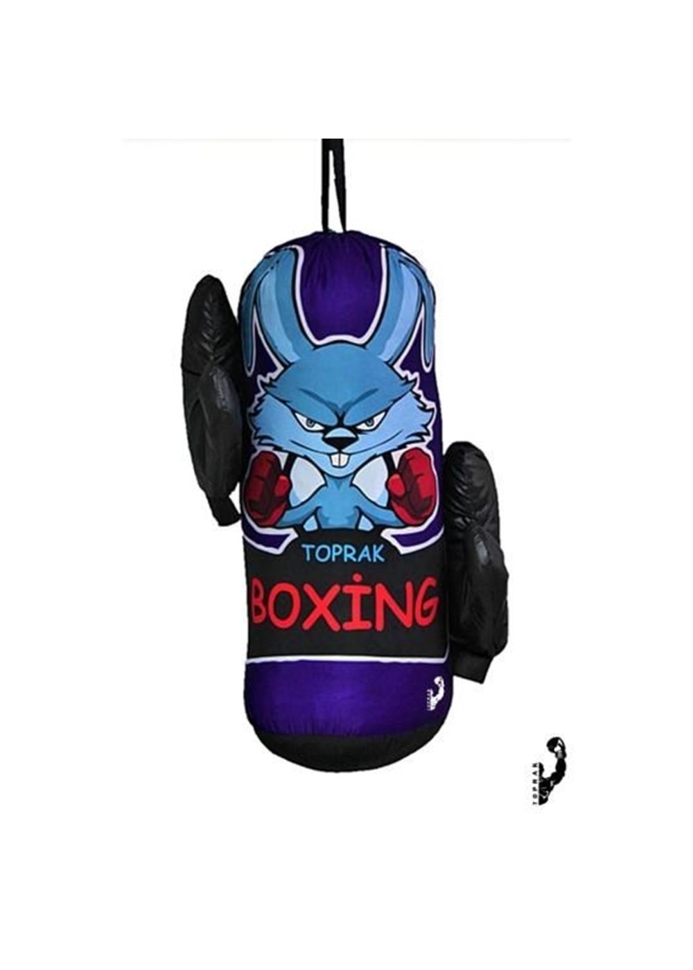 Çocuk Boks Kum Torbası Eldiven Dahil 2-6 Yaş Lacivert