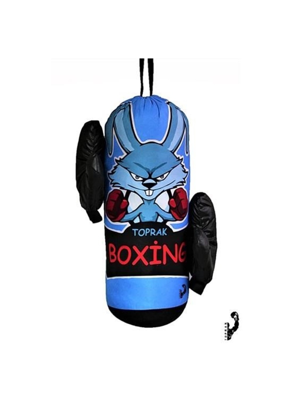 Çocuk Boks Kum Torbası Eldiven Dahil 2-6 Yaş Mavi
