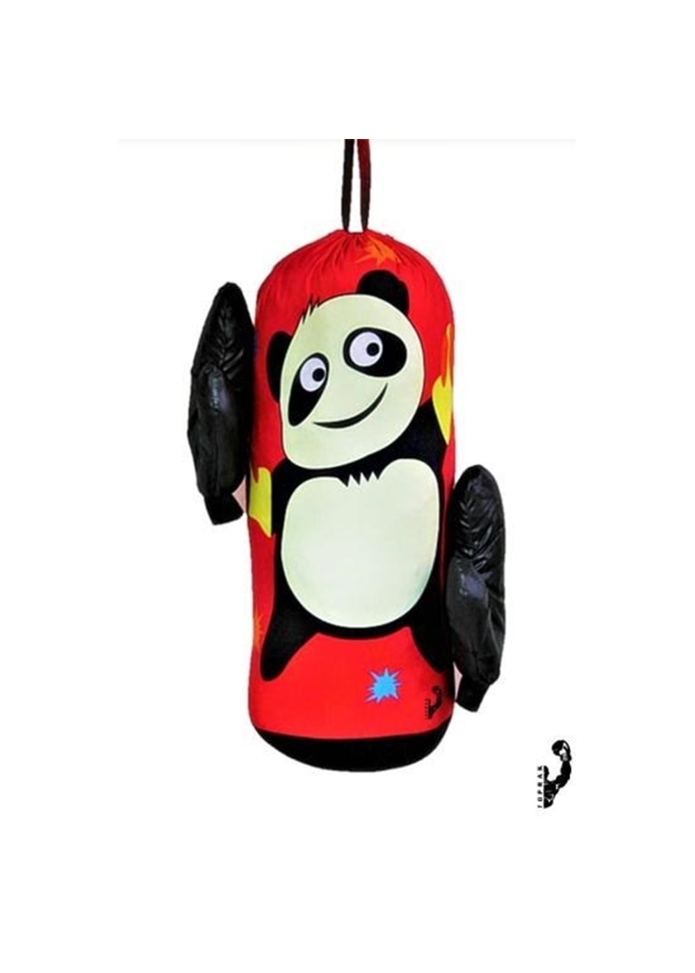 Çocuk Boks Kum Torbası Eldiven Dahil 2-6 Yaş Panda