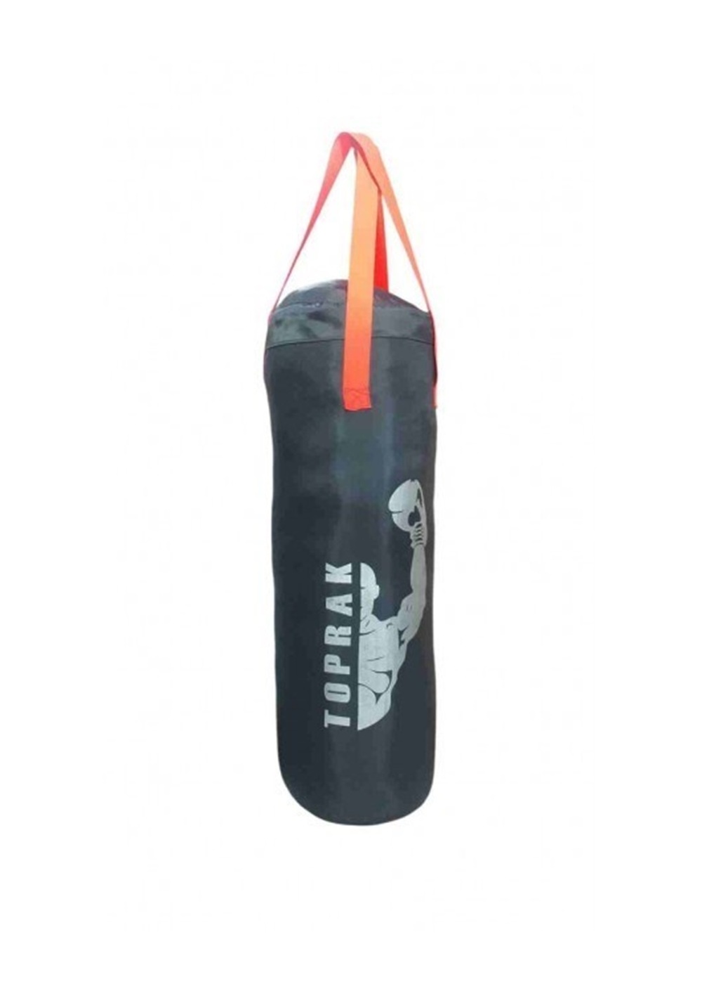 Boks Torbası Eldiven Ve Karabina Hediyeli İçi Dolu 50x20 cm Füme