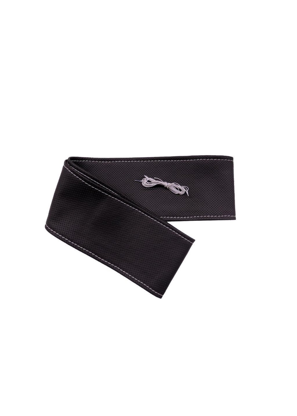 Tüm Araçlara Uyumlu Vinil Direksiyon Kılıfı, Dikmeli Gri Dikişli