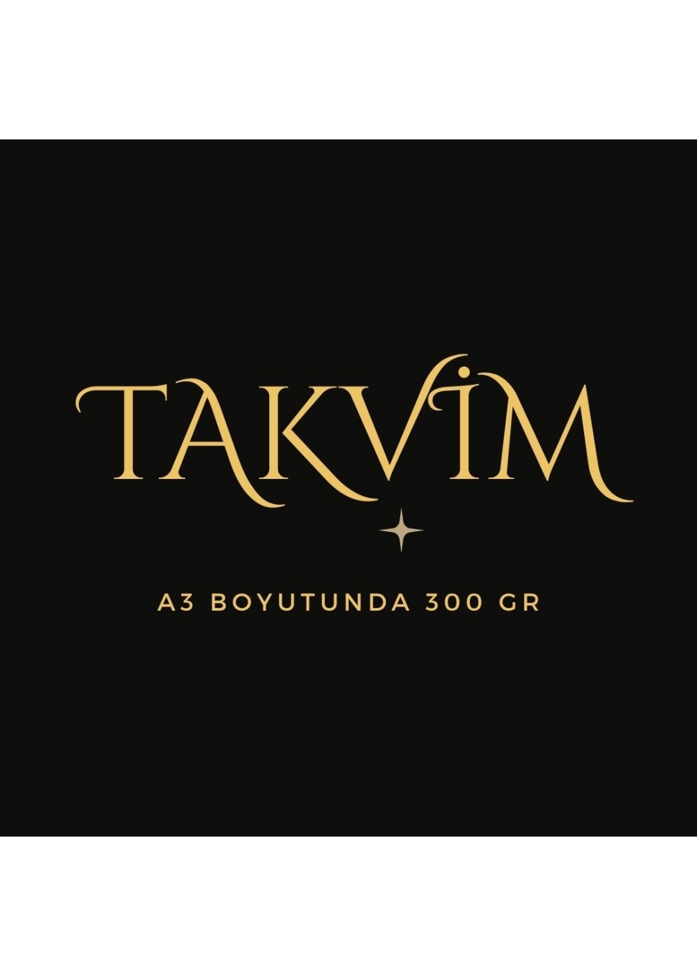 Takvim 2026 Premium A3 300 gr Dijital Baskı Turuncu