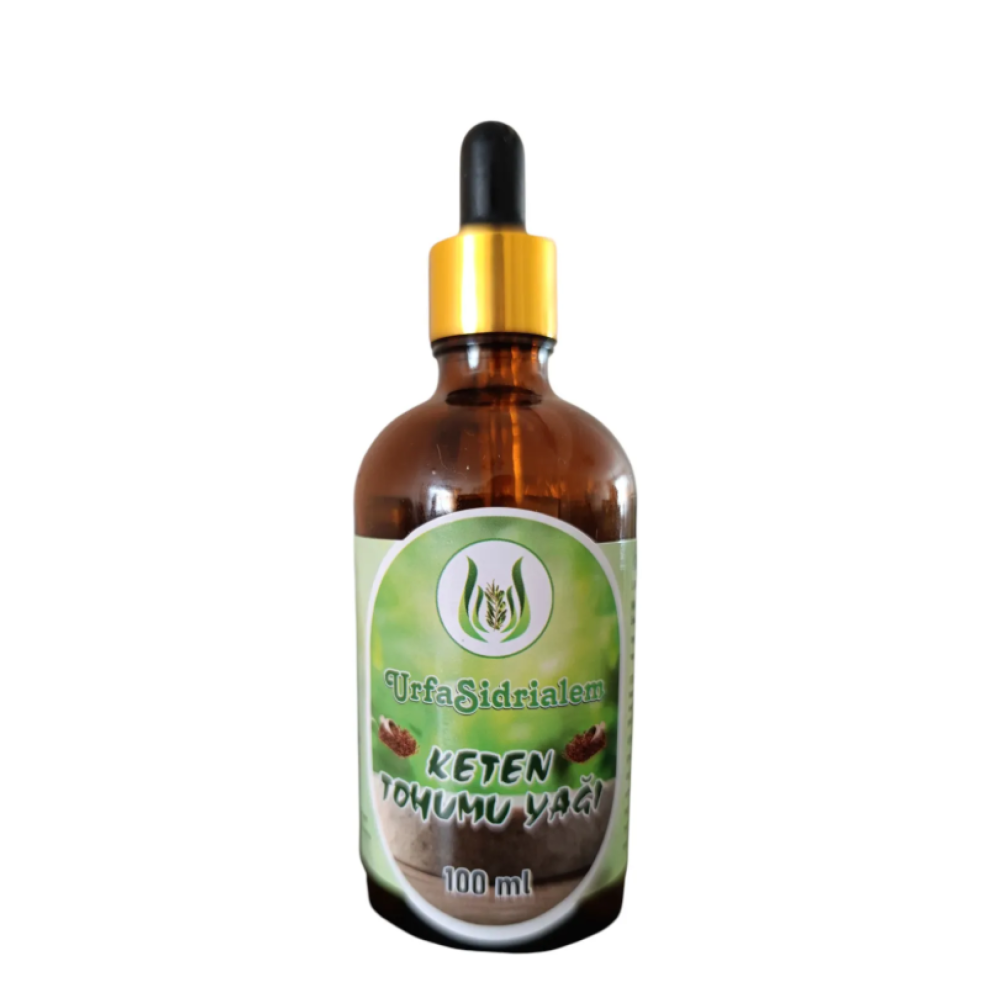 %100 Doğal Soğuk Sıkım Keten Tohumu Yağı – 100 ml | Bitkisel Cilt ve Saç Bakım Yağı