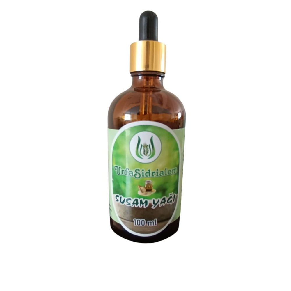 %100 Doğal Soğuk Sıkım Saf Susam Yağı – 100 ml | Cilt, Saç ve Vücut Bakımı için Bitkisel Bakım Yağı