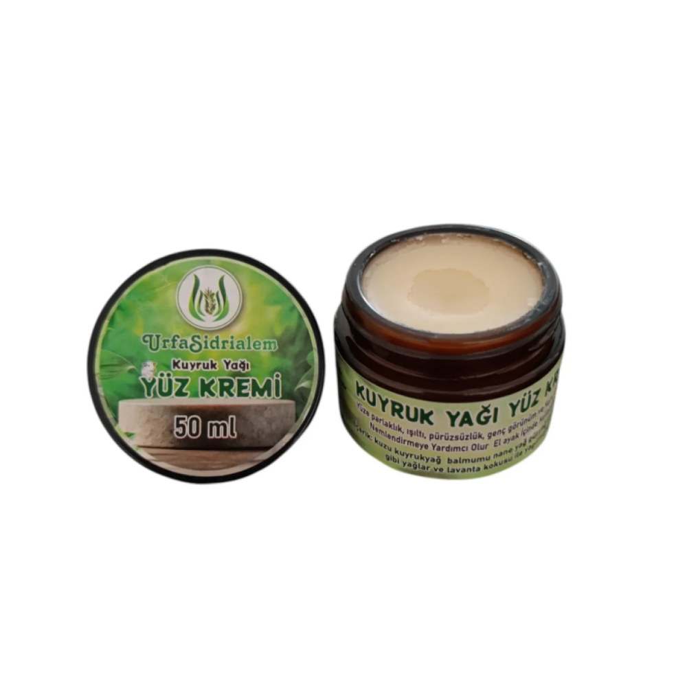 Kuyruk Yağı & Kolajen İçerikli Doğal Yüz Bakım Kremi – 50 ml | Sıkılaştırıcı & Nemlendirici Etki